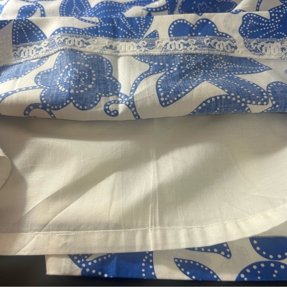 Lilly Pulitzer A-Line Skirt Fully Lined A-Line Blue White Fish Size 6 White Tag - Picture 2 of 7